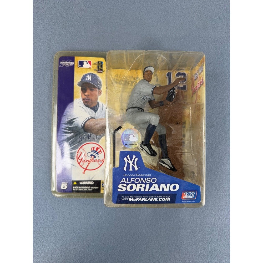 Alfonso Soriano McFarlane MLB Series 5 New York Yankees 6" Figure Grey 2003‎